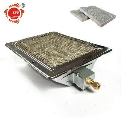 샤와르마 HD220을 위한 불꽃 없는 요업 촉매작용 Bbq 버너 220*170MM 2.94KW 가스 적외선